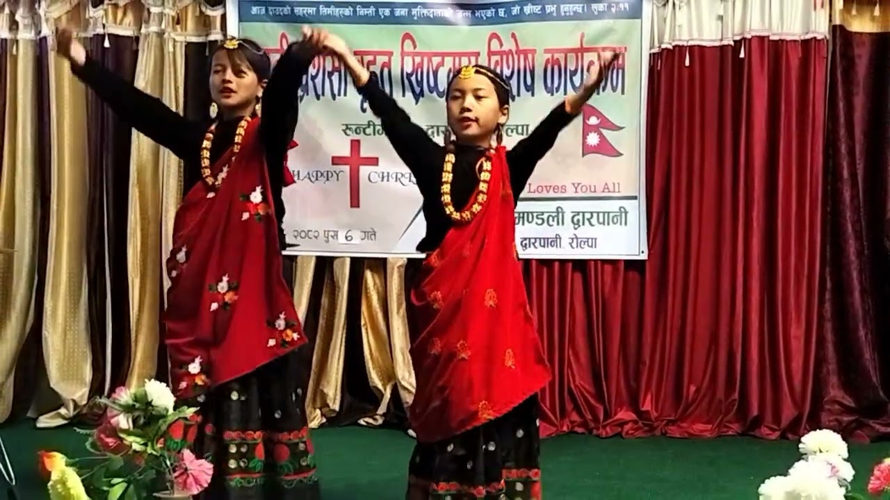 Nepali christmas cover dance 2025 भेलाभइ  जिबित प्रभु को। 