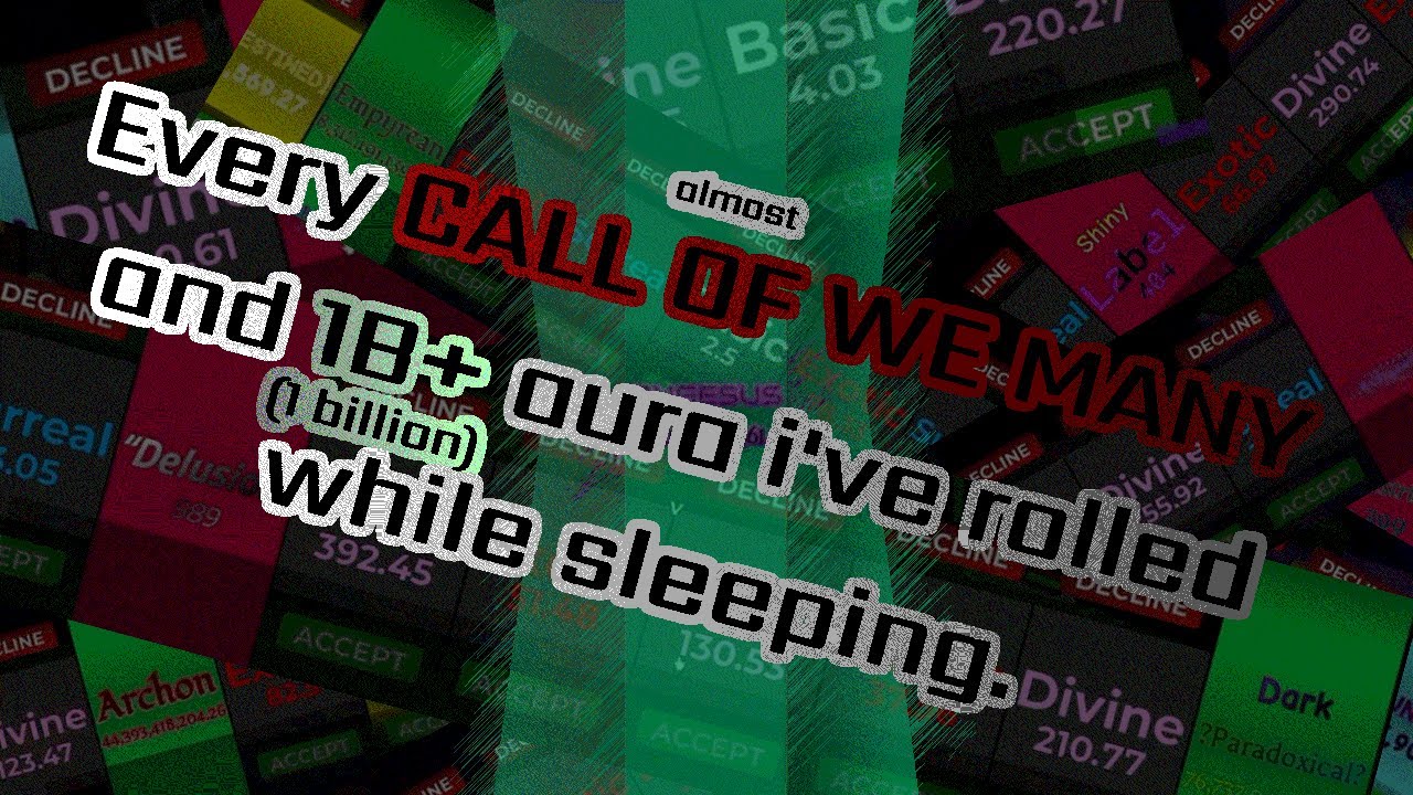 Fortune's End | Almost every Aura that i've rolled while sleeping.