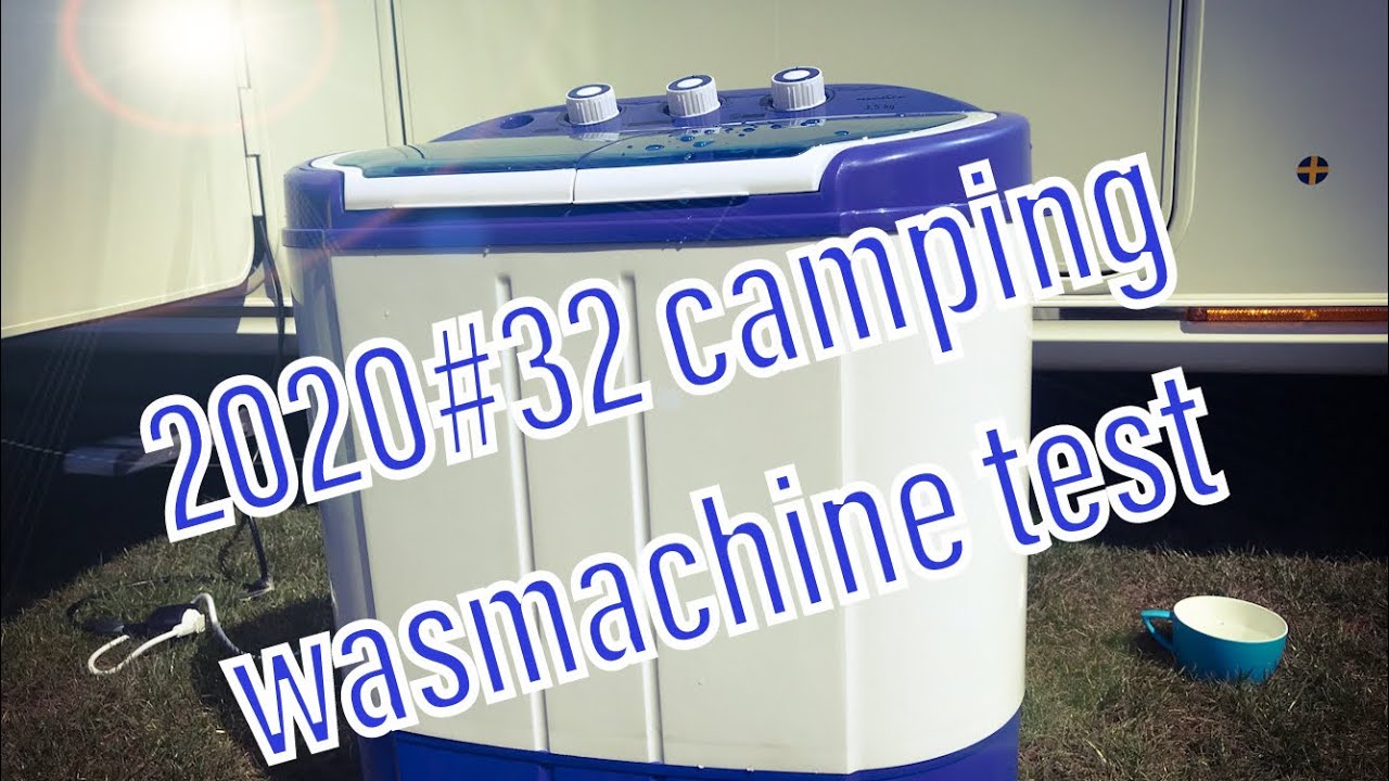 2020#32 camping wasmachine test