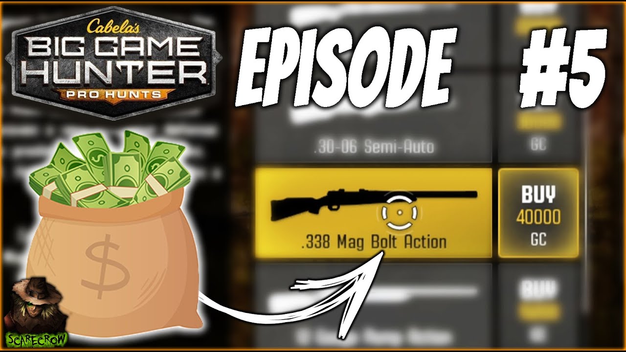 Unlocking The BEST Rifle In The Game! Cabelas Big Game Hunter Pro Hunts Episode 5