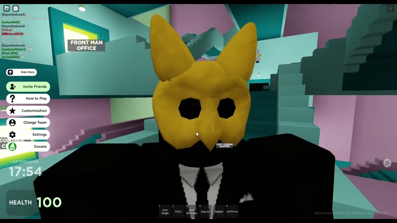 playing as Mastermind in squid game infinity rp!