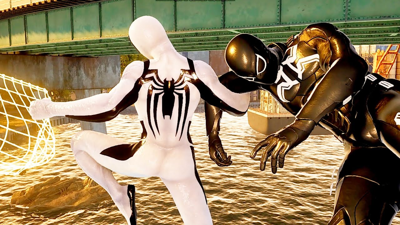 Anti-Venom Symbiote Suit Chases Lizard With Harry Agent Venom - Marvel Spider-Man 2