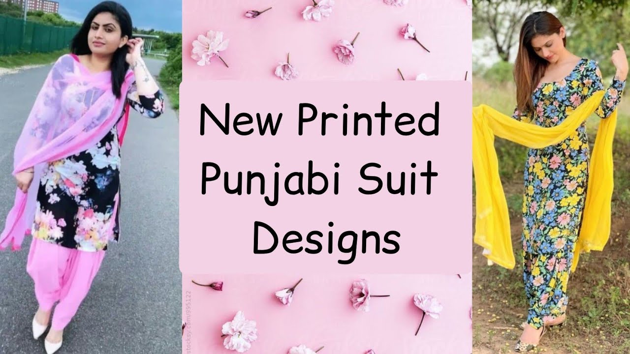 New Printed Punjabi Suit Designs ||All Over Printed Suit Design || Dailywear Punjabi Suit Designs ||