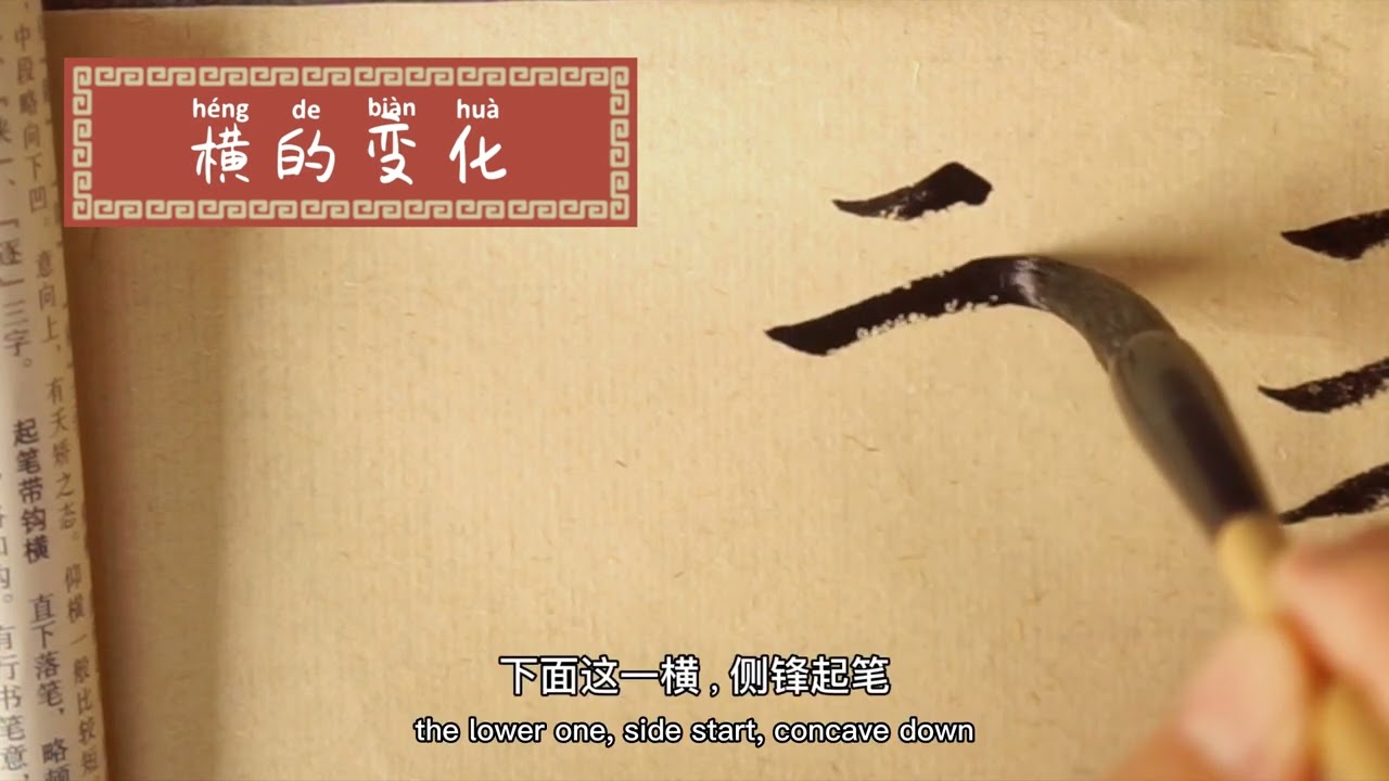 智永楷书教程二: 八种进阶横画教程 8 types of Horizontal Strokes in Zhi yong Script Chinese Calligraphy Tutorial