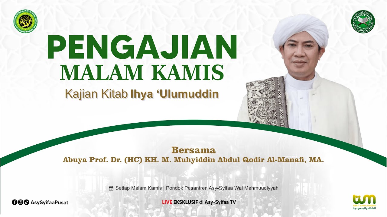 🔴LIVE PENGAJIAN RUTIN MALAM KAMIS | PONPES ASY-SYIFAA WAL MAHMUUDIYYAH PUSAT