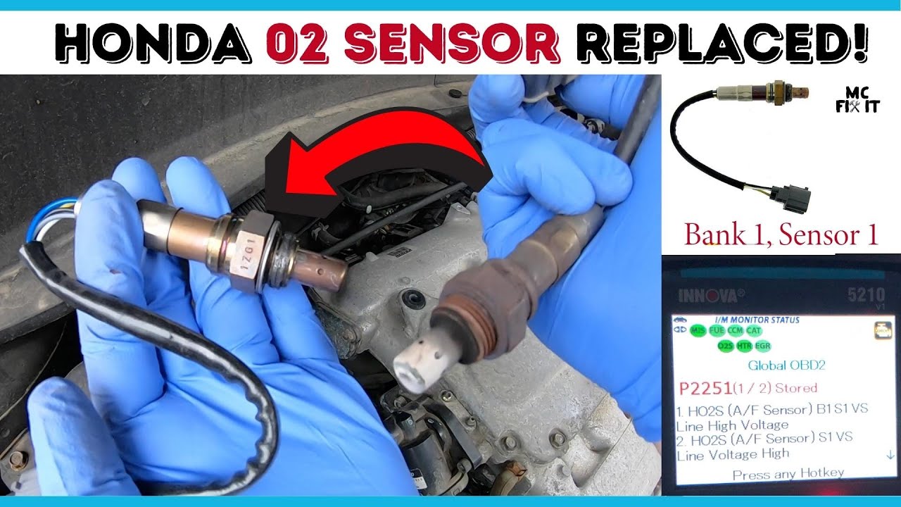 How to Replace O2 Sensor P2251 - Bank 1, Sensor 1 on Honda Ridgeline  2006 - 2015 (1st Generation)