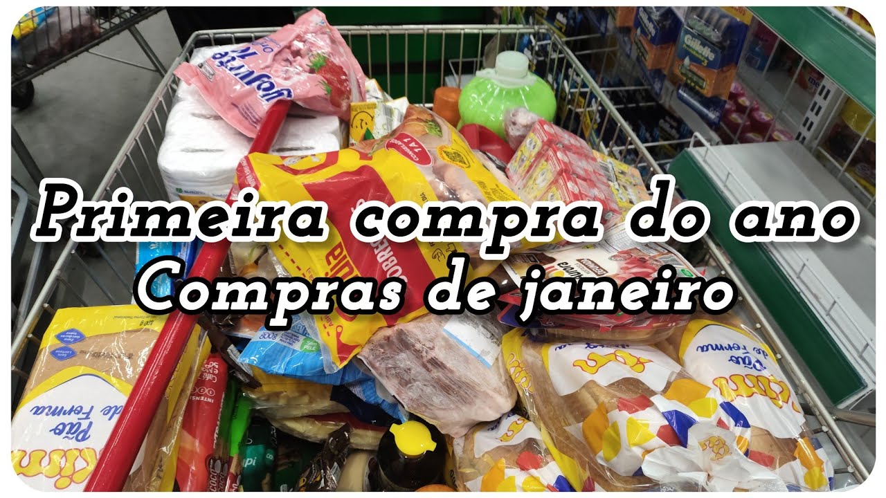 🔴Compras do mês/ mês de janeiro #comprasdomes #supermercado 