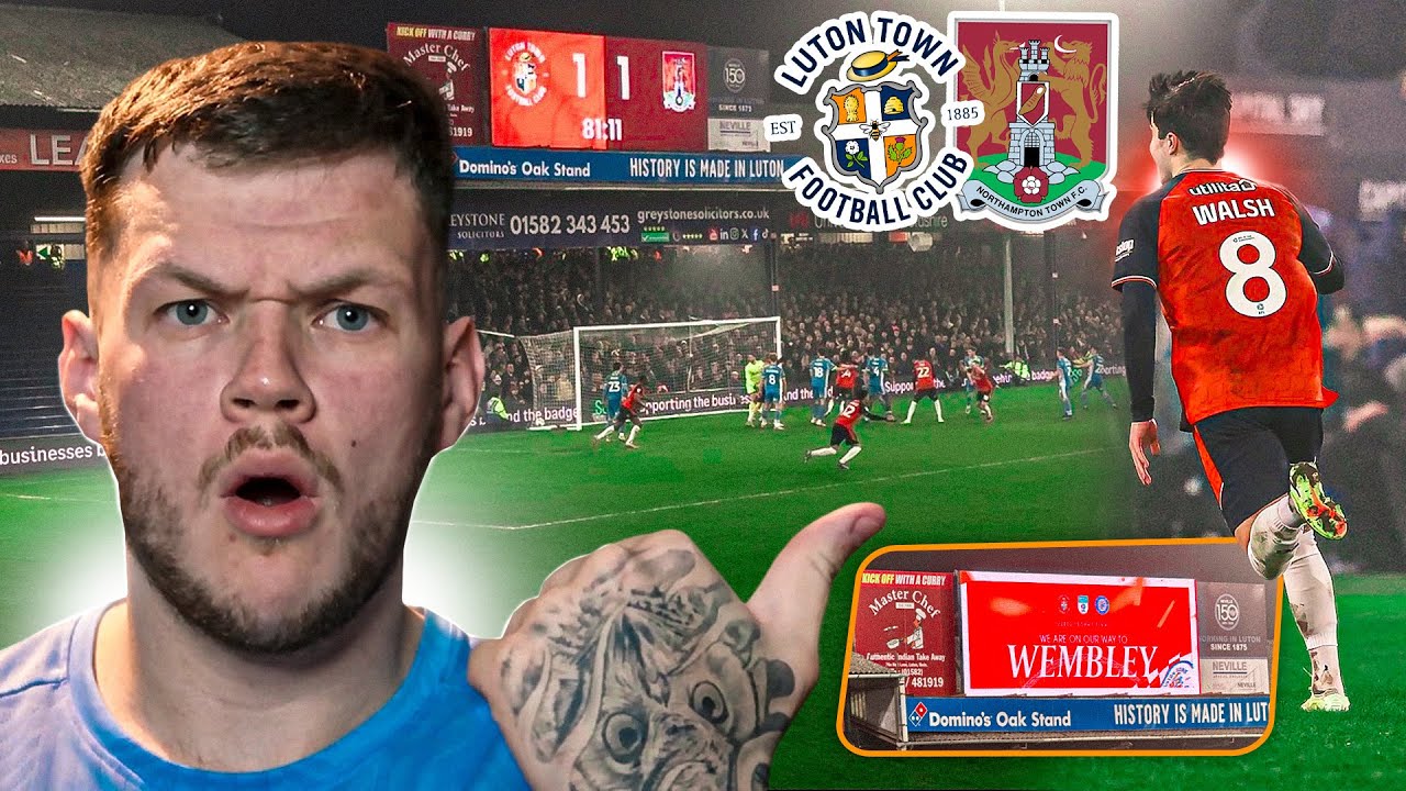 INCREDIBLE SCENES As Walsh’s SCREAMER Sends Luton To WEMBLEY! | Luton Town vs Northampton Town