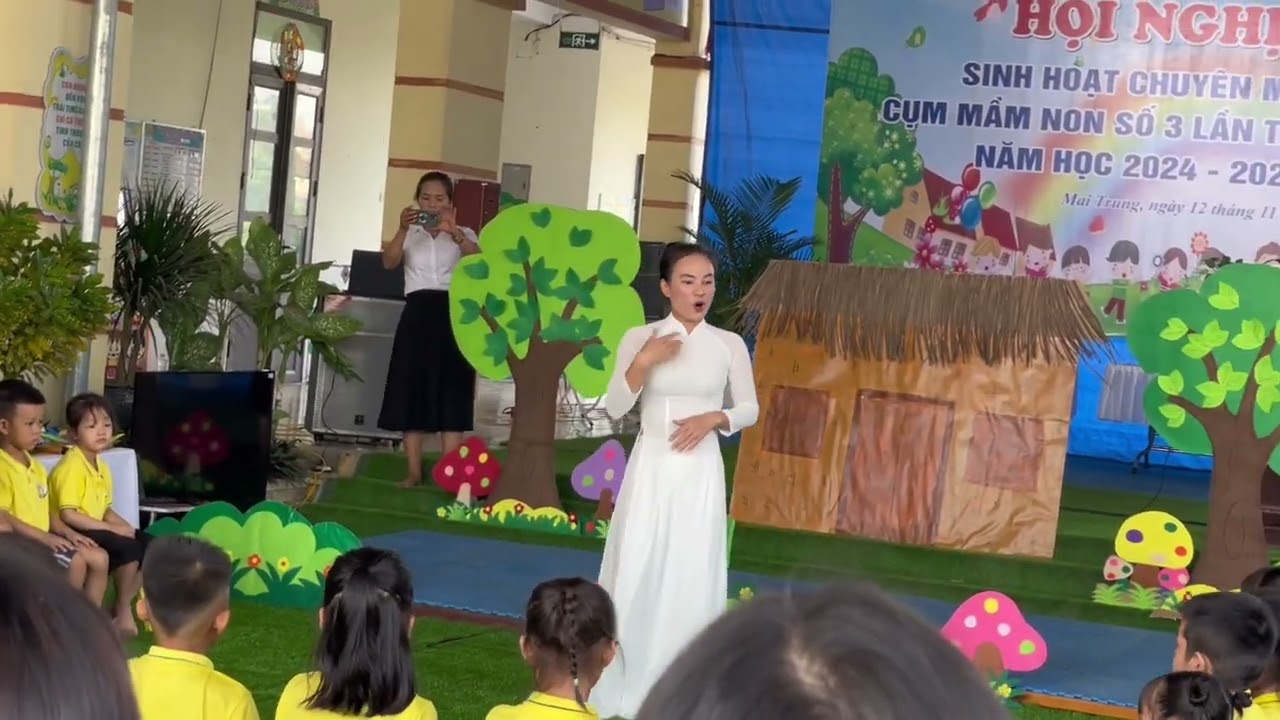 Kể truyện sáng tạo: Câu truyện: Ba cô gái (5T) Trường mầm non Mai Trung, SHCM theo NCBH