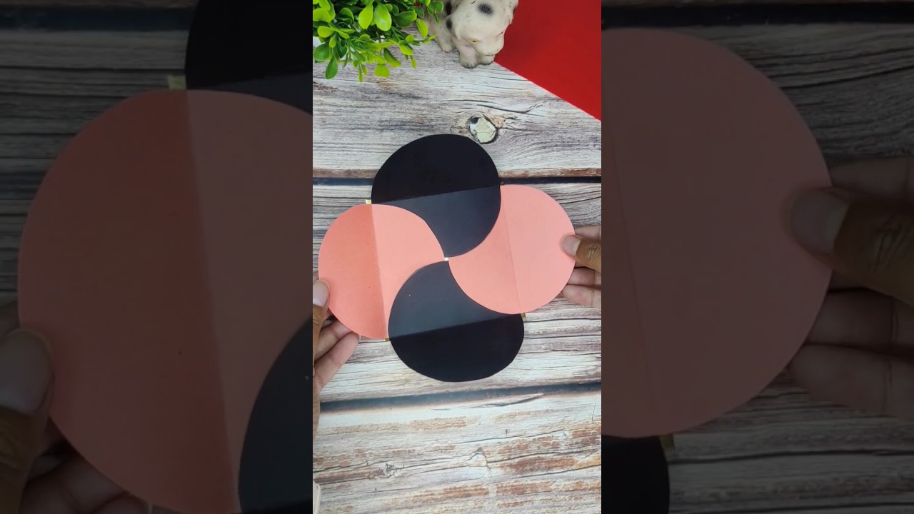 Super Easy Circle Envelope Card 🤩/Day 18/30 Crafting Challenge ❤️#diycrafts #papercraft