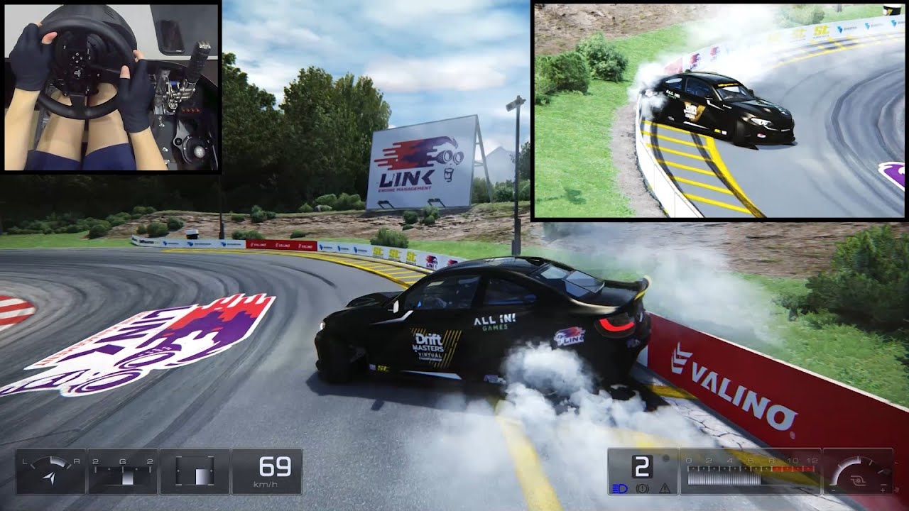 T300RS GT Drift Test + steering wheel settings（DMVC BMW M2 Hope Drift）