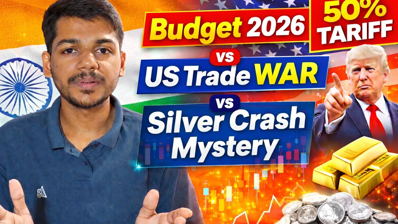 Budget 2026 💥 vs Trump 50% Tariff 🇺🇸~Silver Crash Mystery 😱 Gold Ka Future Kya? 📉📈