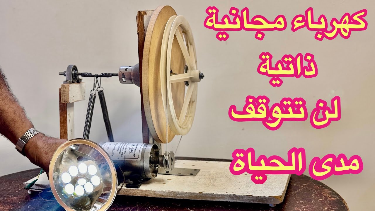كهرباء مجانية ذاتيه لا تنتهى وداعا للغلاء