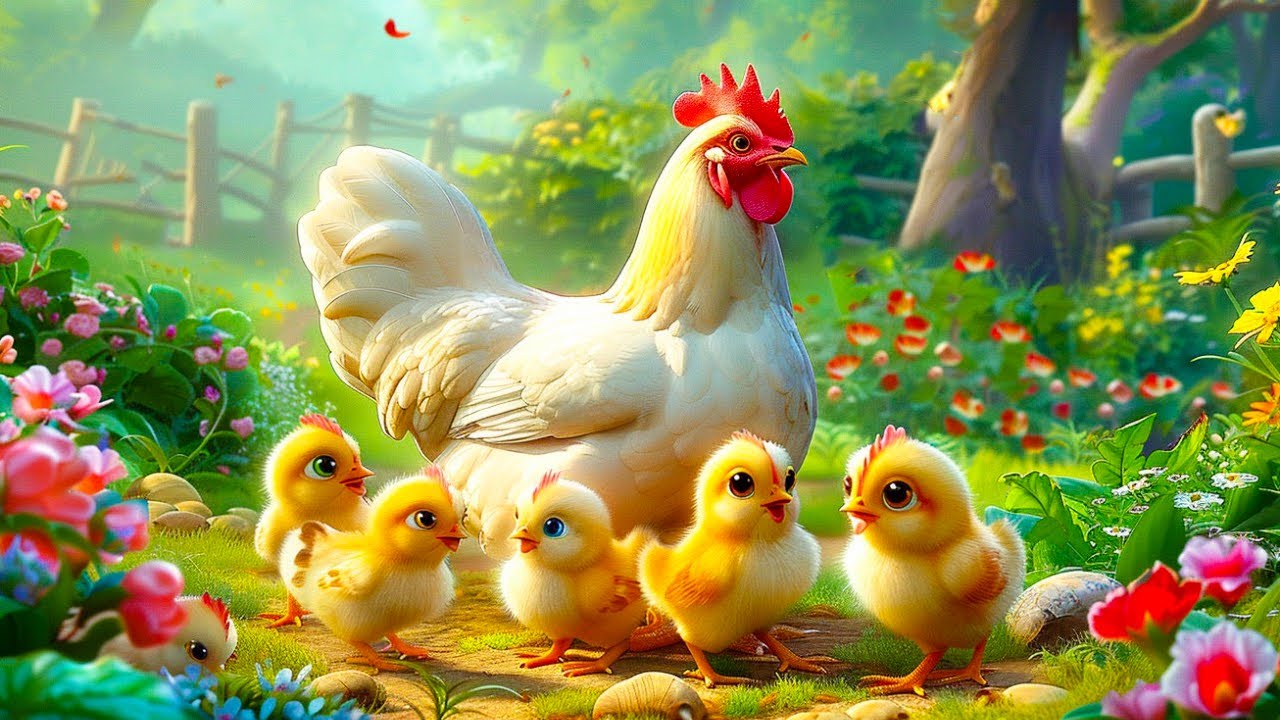 Nhạc Thiếu Nhi Con Vật Vui Nhộn - Đàn Gà Con Trong Sân, Con Heo Đất - Ca Nhạc Hoạt Hình Thiếu Nhi 4K