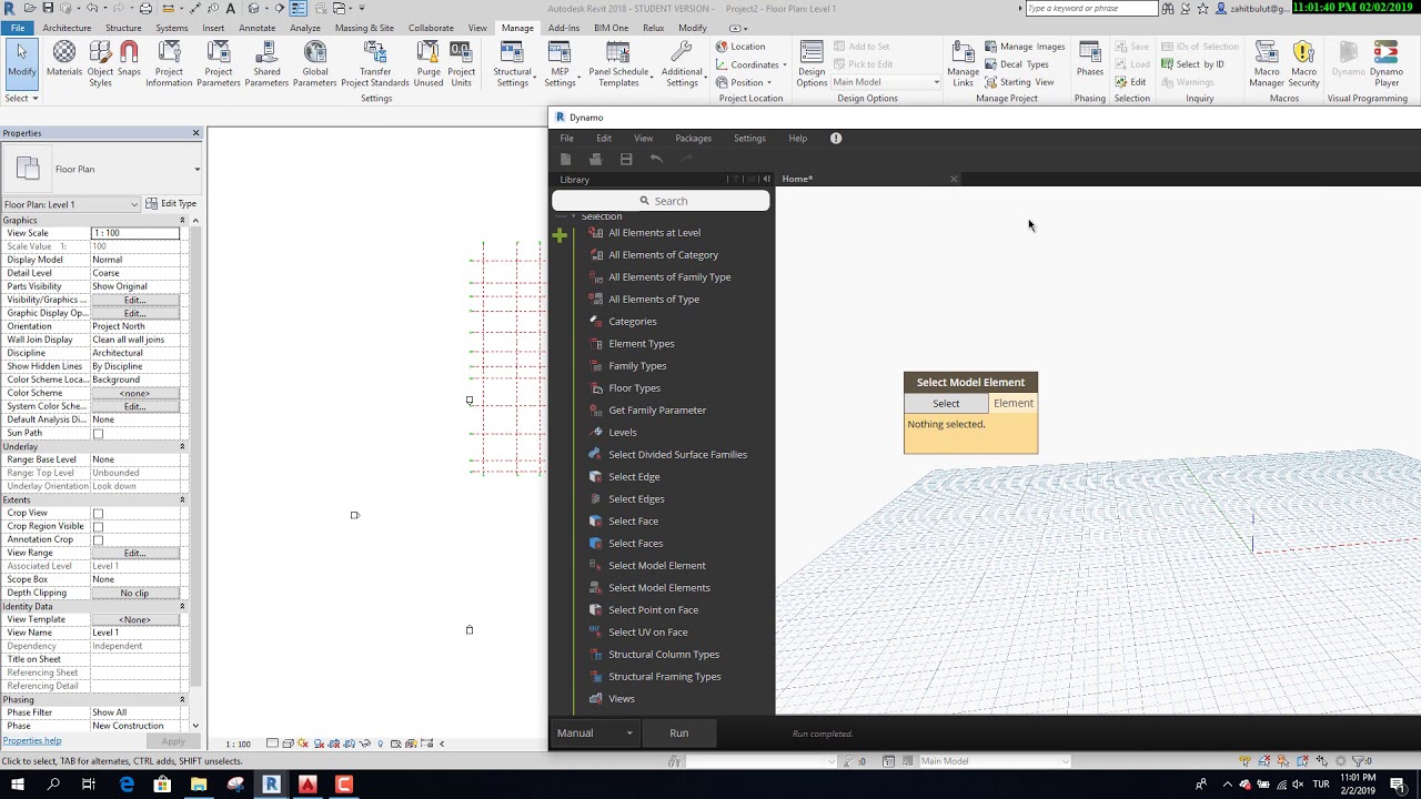 Dynamo Yardımı İle Autocad'den Revit'e Grid (Aks) çizgilerini aktarma
