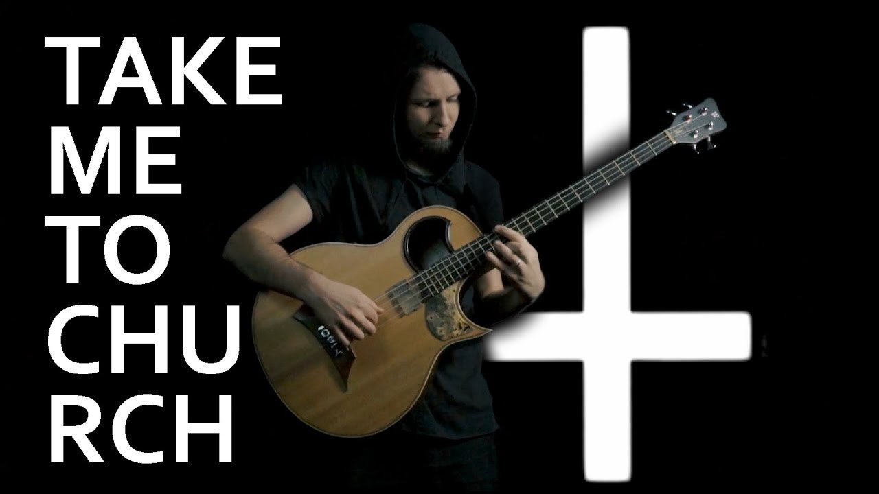 Hozier - Take Me To Church - Bass Cover By Dmitry Lisenko / percussive acoustic bass