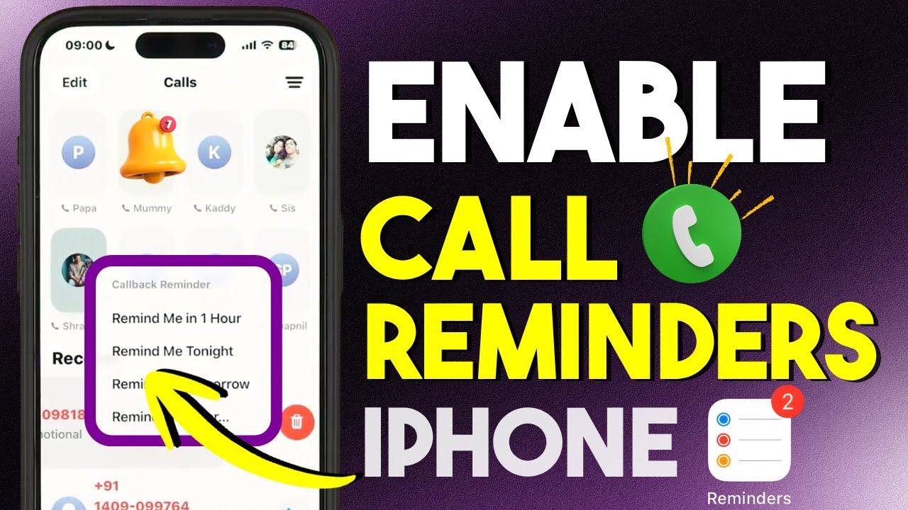 How to Set Call Reminder on iPhone Easily? New Call Feature in iOS 26 Using Reminder App in iPhone