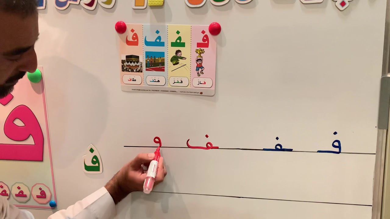 شرح حرف الـ ( ف ) بالصوت القصير و الصوت الطويل و أشكال الحرف .