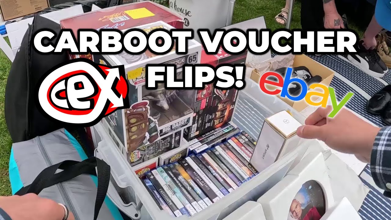 PS5 Games & Console BARGAINS! Flipping GAMES into CEX VOUCHERS & eBay PROFIT at the Car Boot!