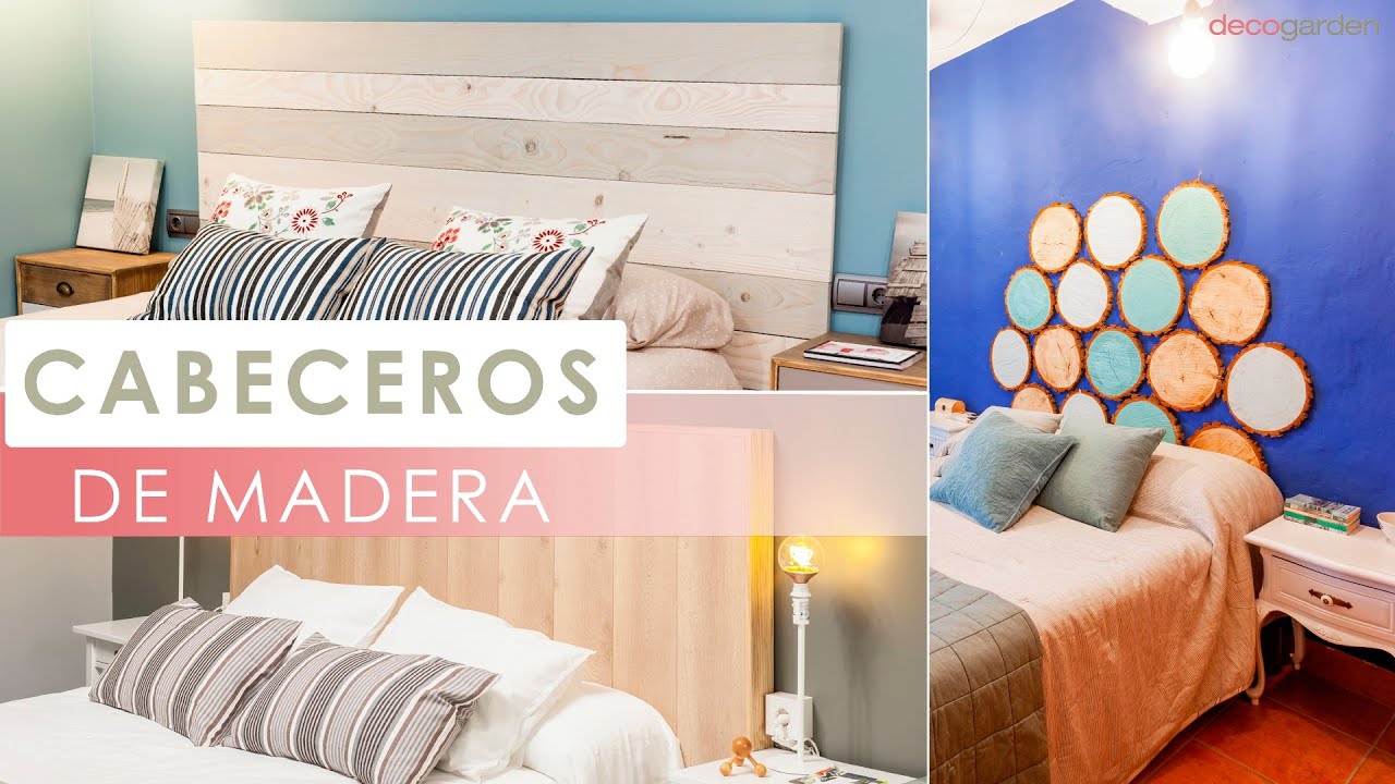 5 CABECEROS de MADERA ¡Modernos y elegantes! - ¿Os atrevéis con estos cabeceros DIY? // Decogarden