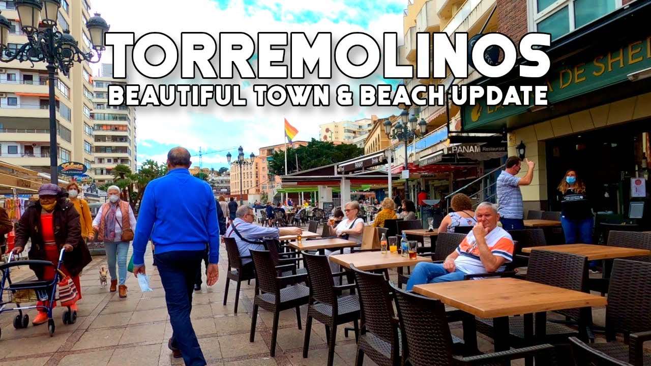 Torremolinos Spain Beautiful Weather Town & Beach Update December 2021 Costa del Sol | M&aacute;laga [4K]