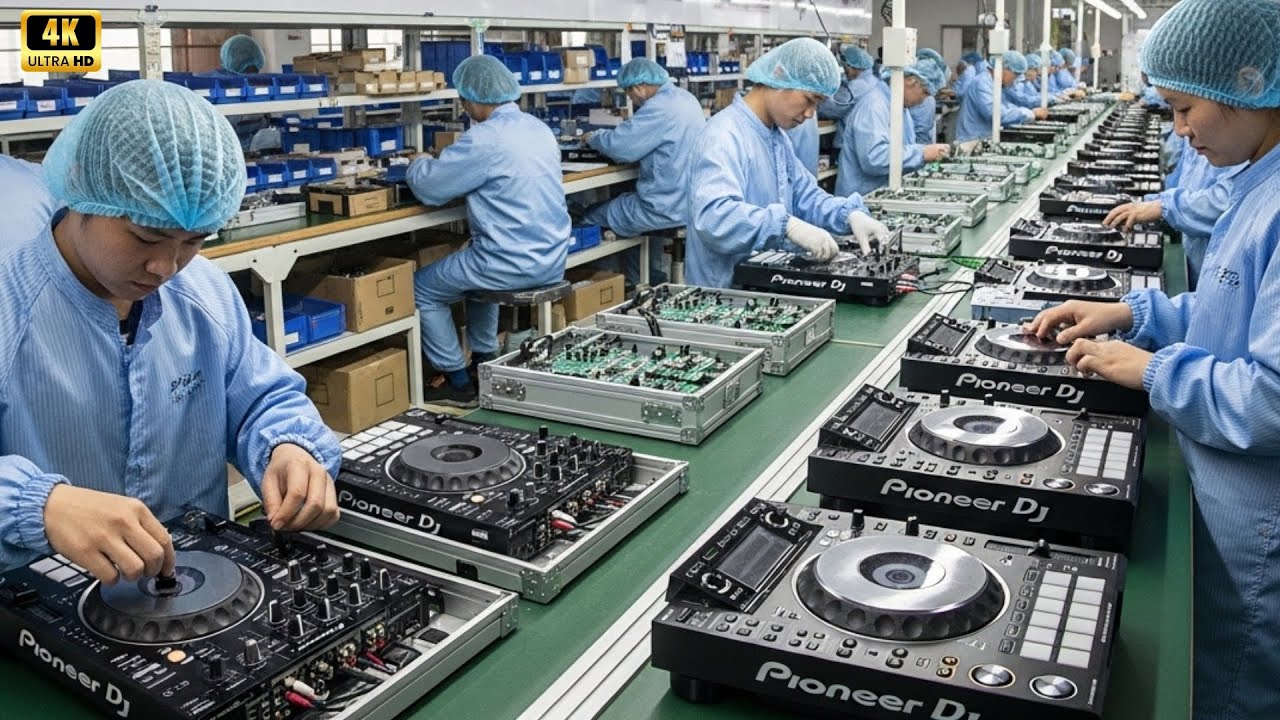 Inside the Pioneer factory: the manufacturing process of the Pioneer DJ XDJ-XZ DJ controller.