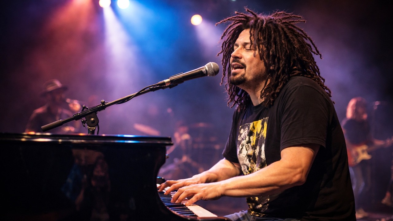Counting Crows Mr Jones Piano Tutorial! (Easy) SLOW 50% SPEED