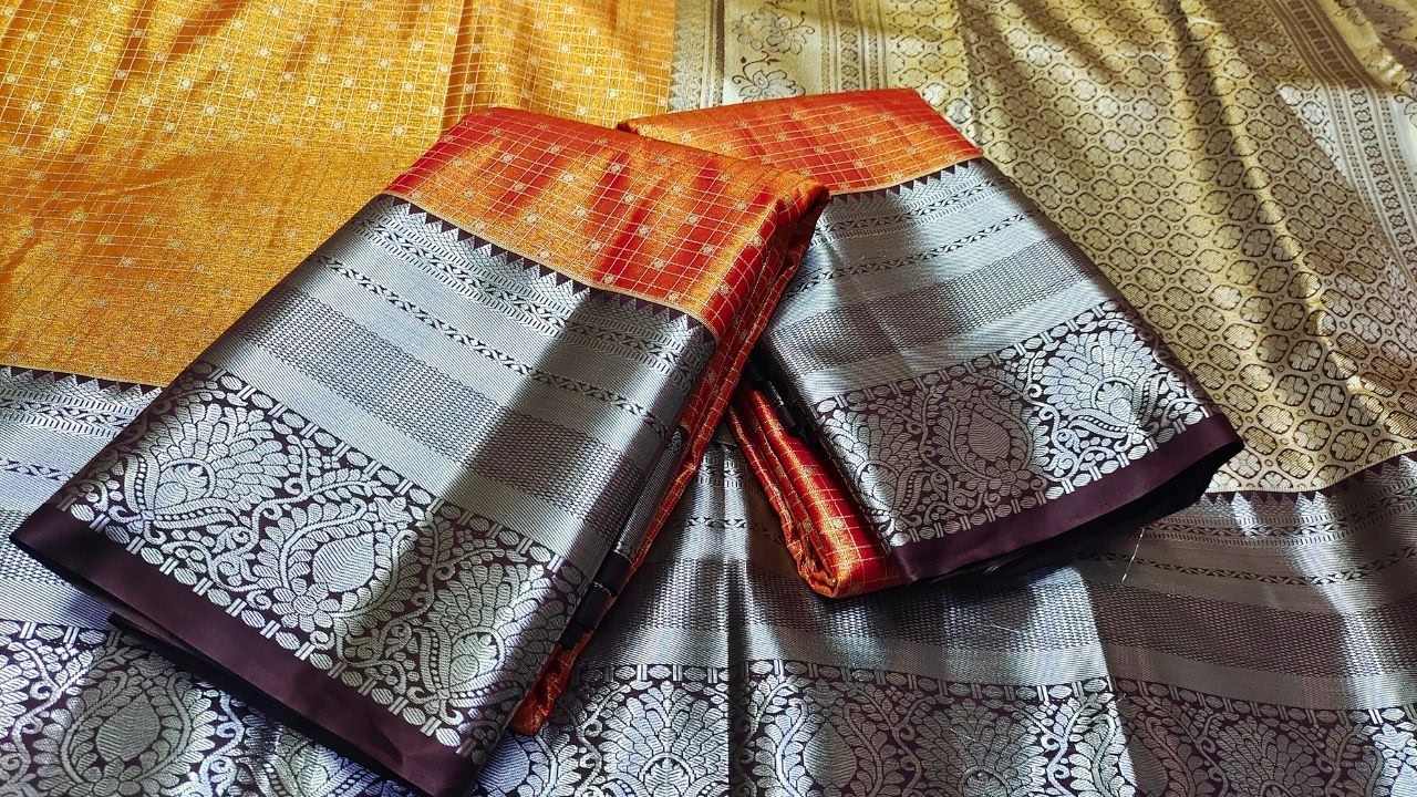 Pure Handloom Kanchi Pattu Sarees -- పెళ్లి ఆఫర్💥Single Delivery - Bhavya Sarees