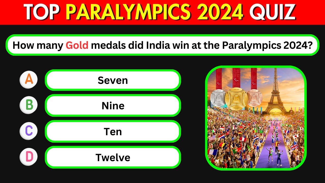 Paris Paralympics 2024 GK | Paris Paralympics 2024 MCQ | Paris Paralympics Important Questions | P1