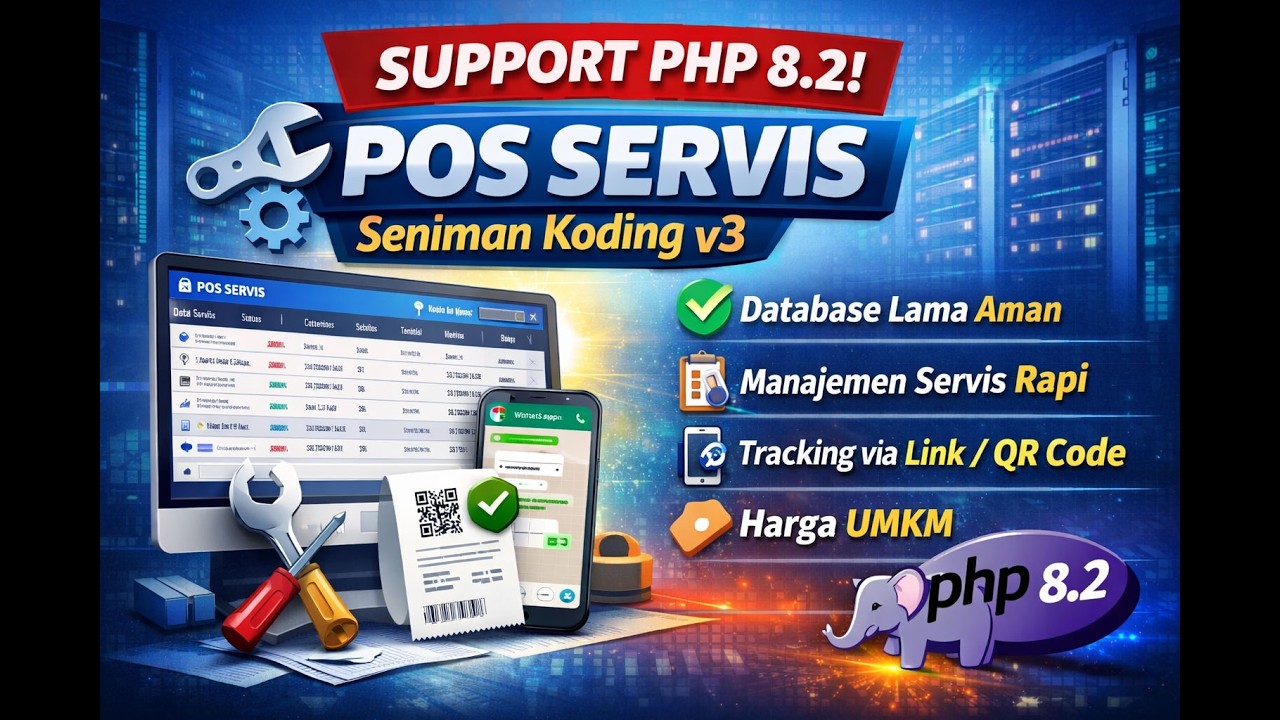 POS SERVICE Seniman Koding v3 OFFICIAL support PHP 8 2