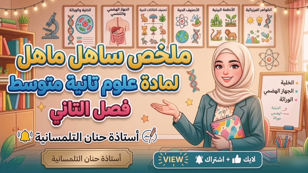 •اسهل ملخص مادة العلوم| تانية متوسط الفصل التاني