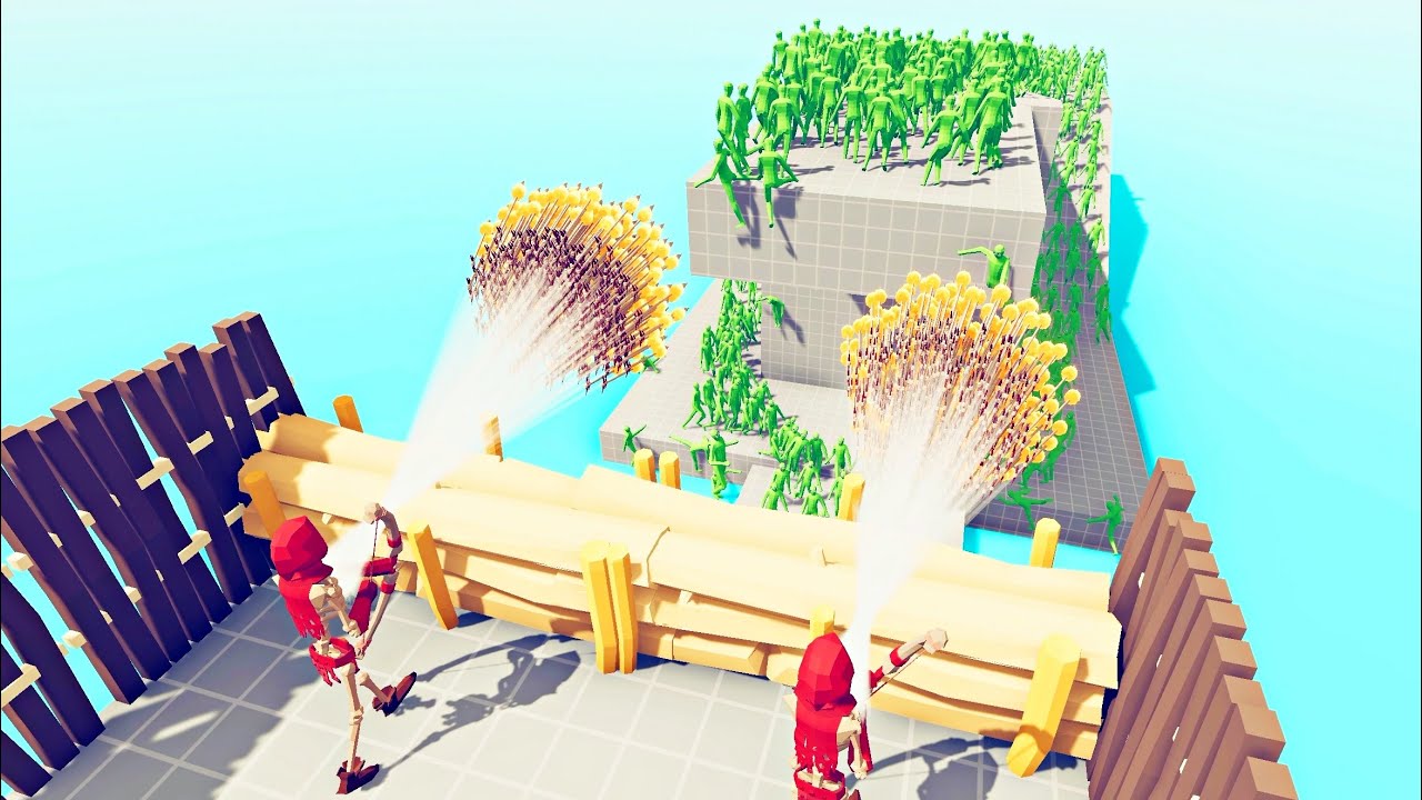 Zombie 100 Units vs God Units - Totally Accurate Battle Simulator TABS