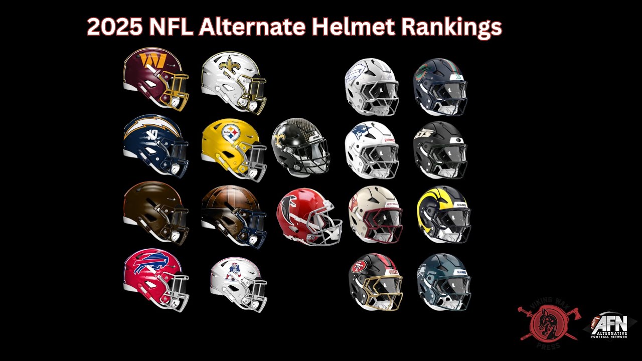 Helmet Rankings &ndash; NFL 2025 alternates