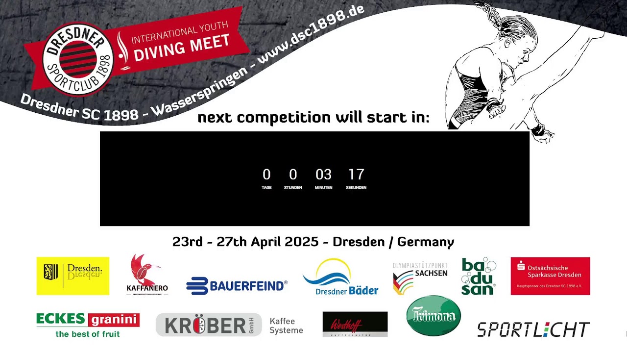 12th International Youth Diving Meet Dresden - Girls A 1m Final