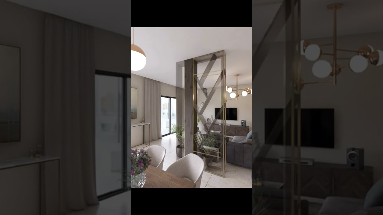 3 Ideas to decorate a column in the middle of living room #shorts