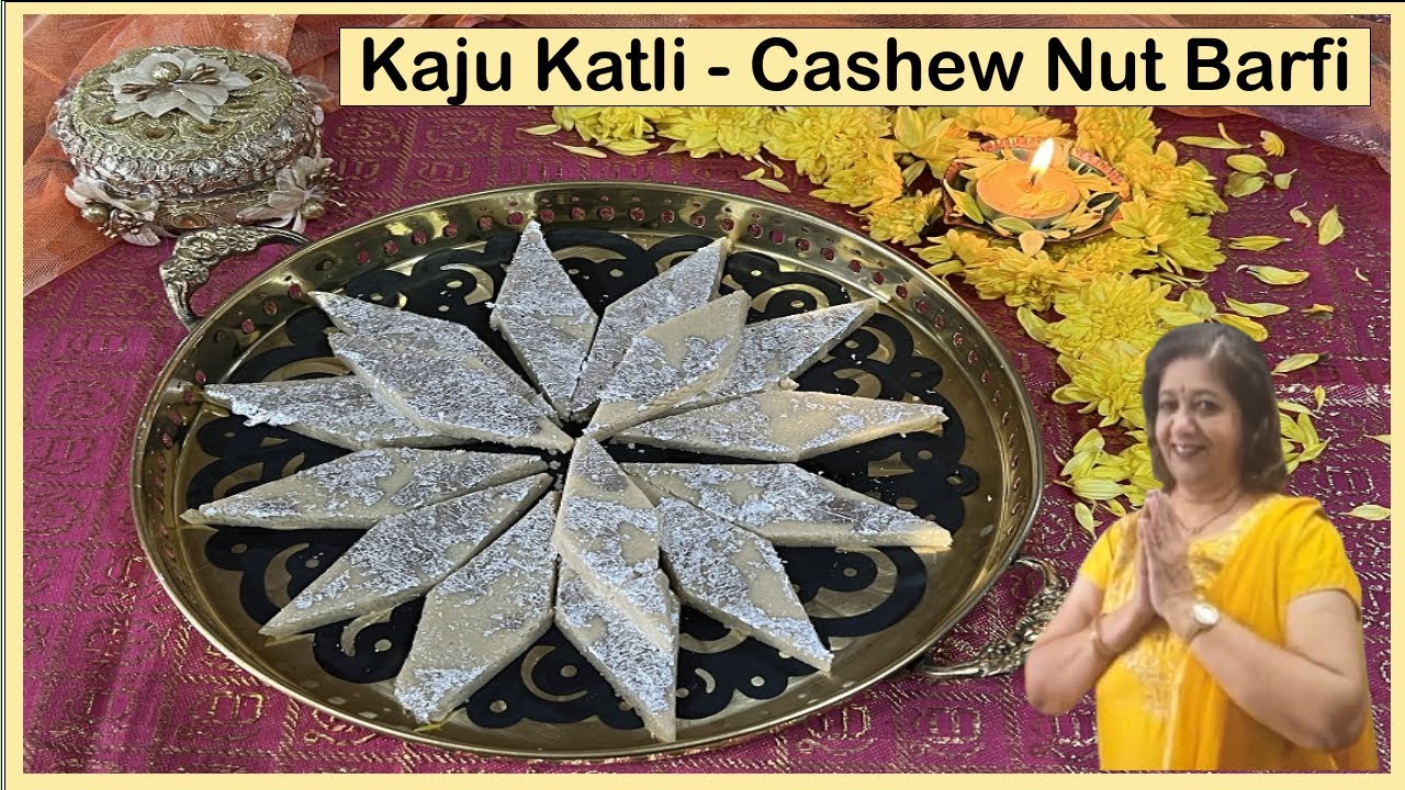 Kaju Katli | Cashew Nut Barfi | Indian Cashew Nut Fudge | काजू कतली | Diwali Special #diwali2023