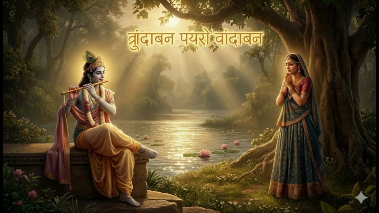 Brindaban प्यारो बृंदावन.... #भक्ति #bhakti #krishna #brindaban  song 