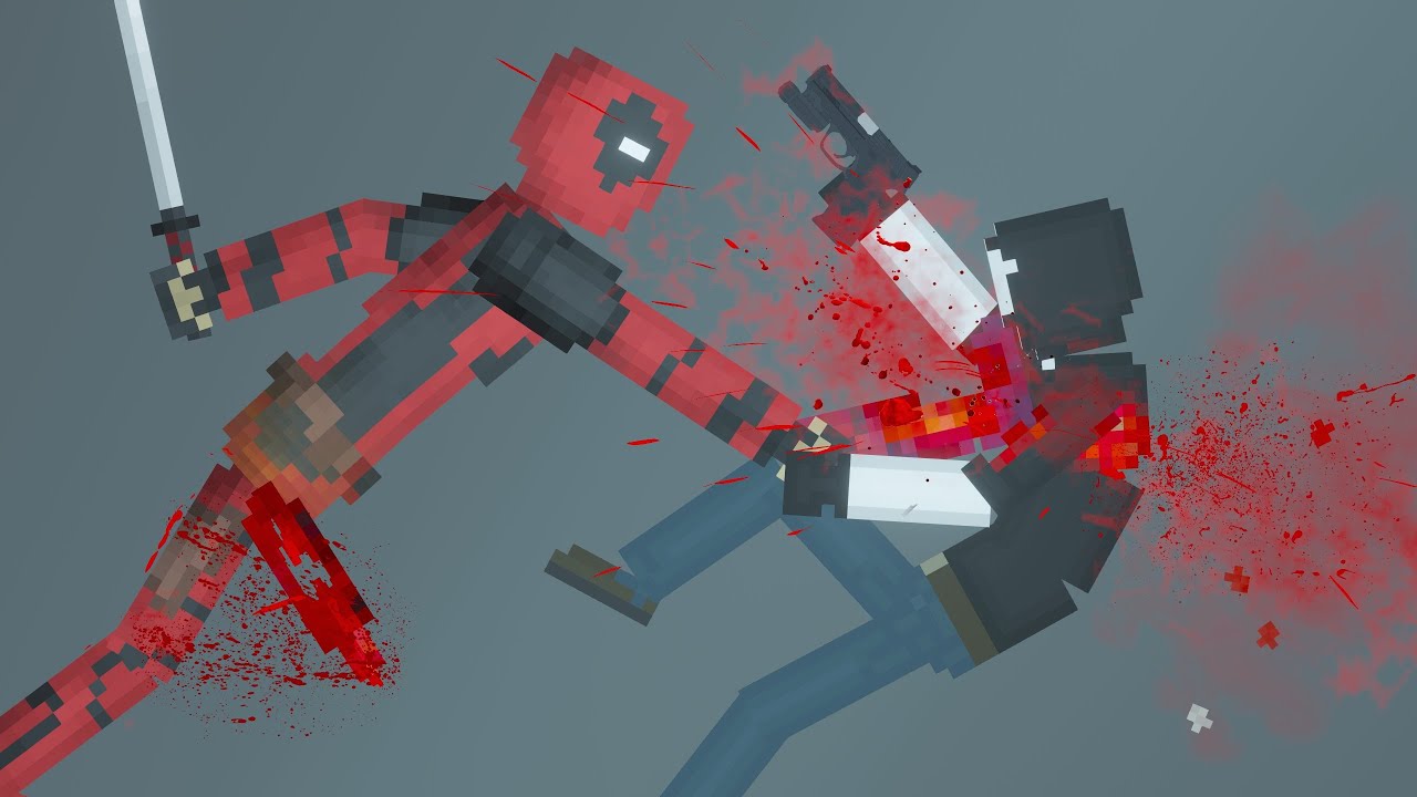 DEADPOOL Fight Humans in People Playground