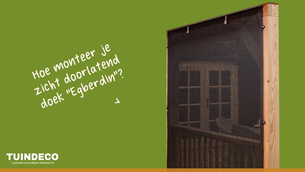 Hoe monteer je zicht doorlatend doek 