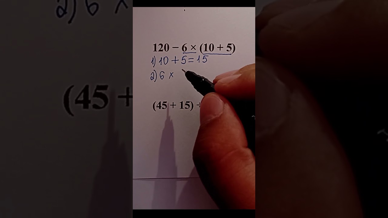 How to Solve Math in Order &ndash; Step by Step Method #maths #mathematica #mathstricks #mathematics
