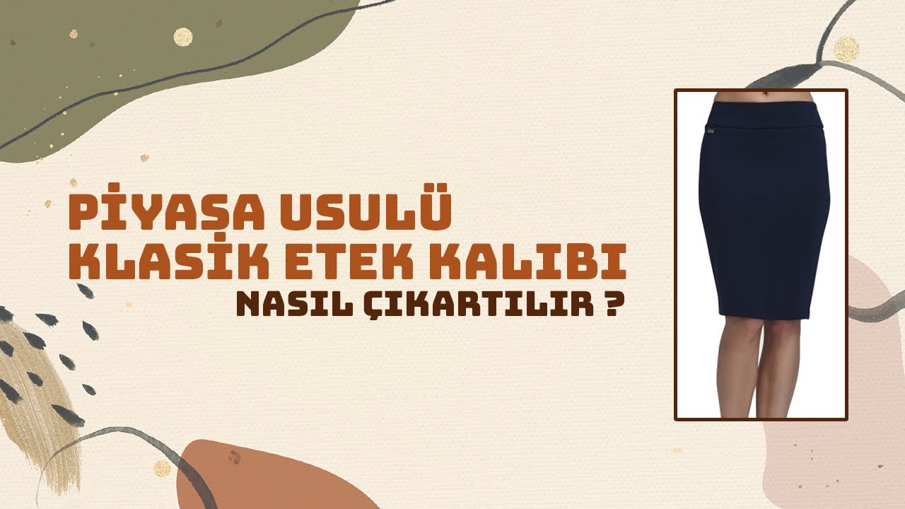 Pratik Klasik Etek (Temel Beden) Baz Kalıbı Çıkarma || Modelistlik Dersleri #sewing