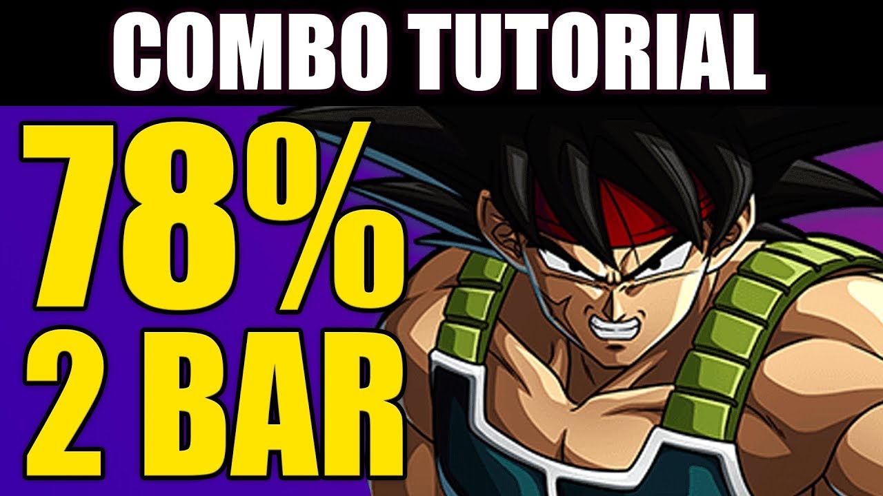 Dragon Ball FighterZ - BARDOCK 78% Combo Tutorial - 2 Bars!