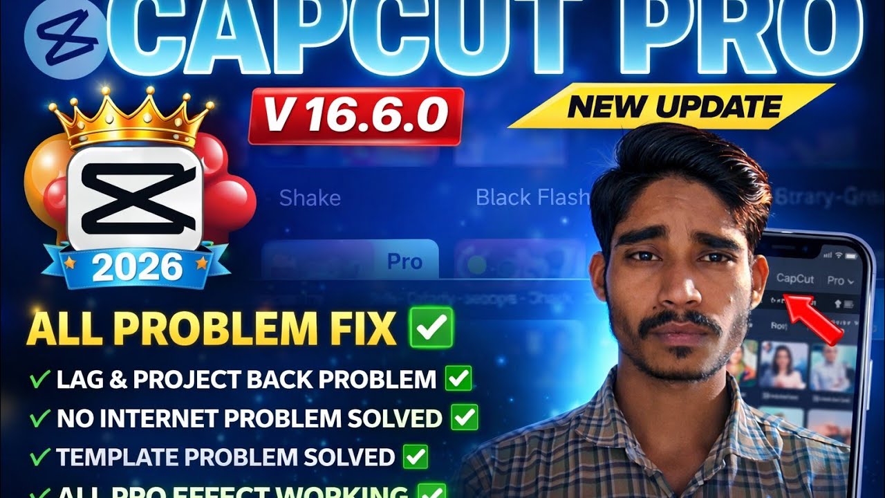 Capcut 2026 New Update 16.8.0  | CapCut No Internet & Template All Problem Solved 100% Working ✅