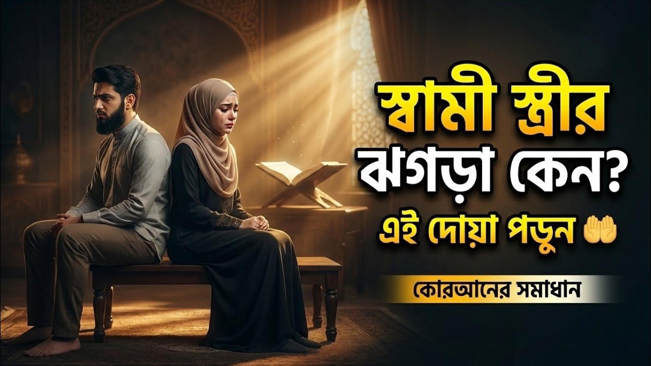 স্বামী স্ত্রীর ঝগড়া বন্ধ করার দোয়া | Swami stri jhogra bondho korar dua | Quranic Amol Bangla
