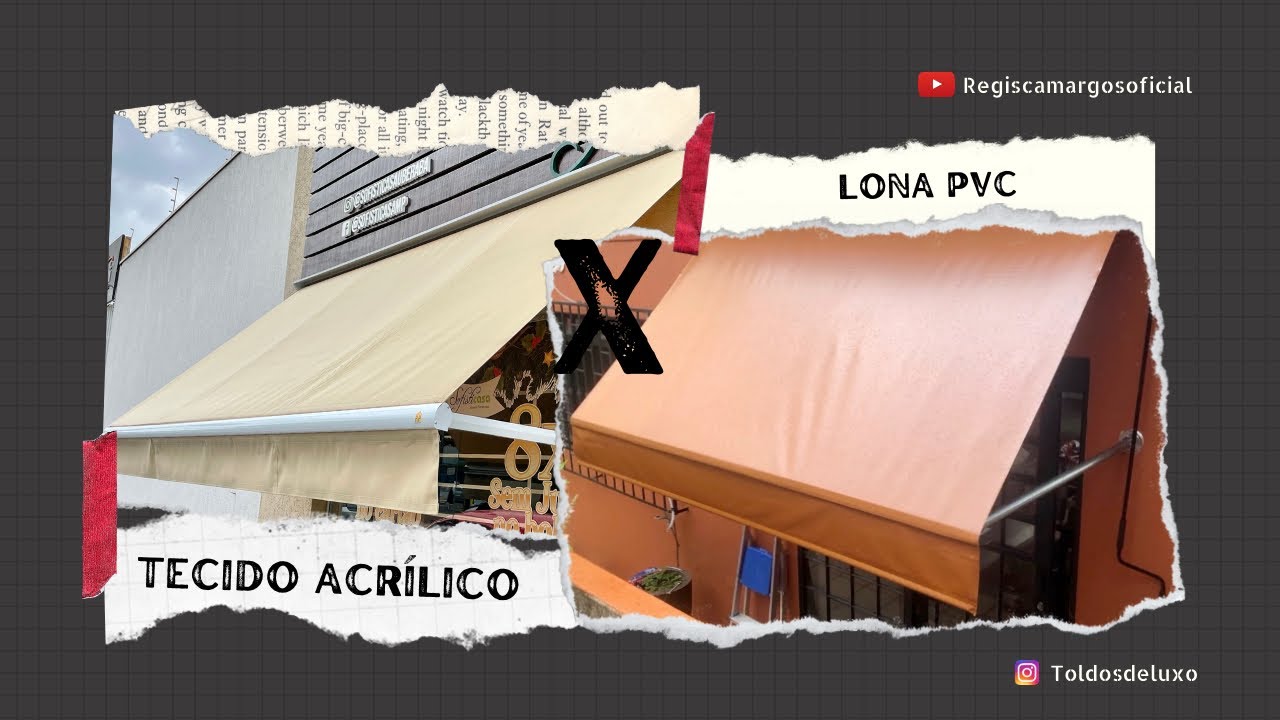 Tecido acrílico x lona PVC | especial Toldos de Luxo