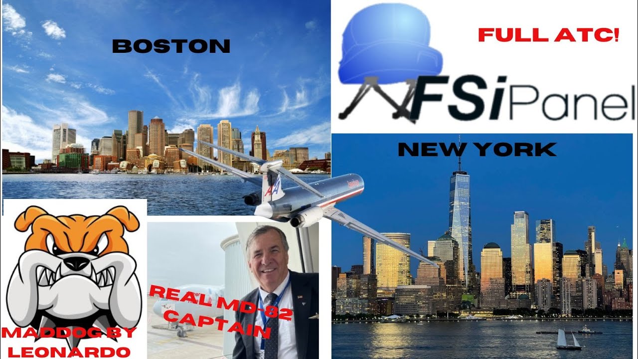 #12/ Real MD-82 Capt. demonstrates a full FSiPanel 2020 flight scenario:  JBU 1317 from BOS to JFK