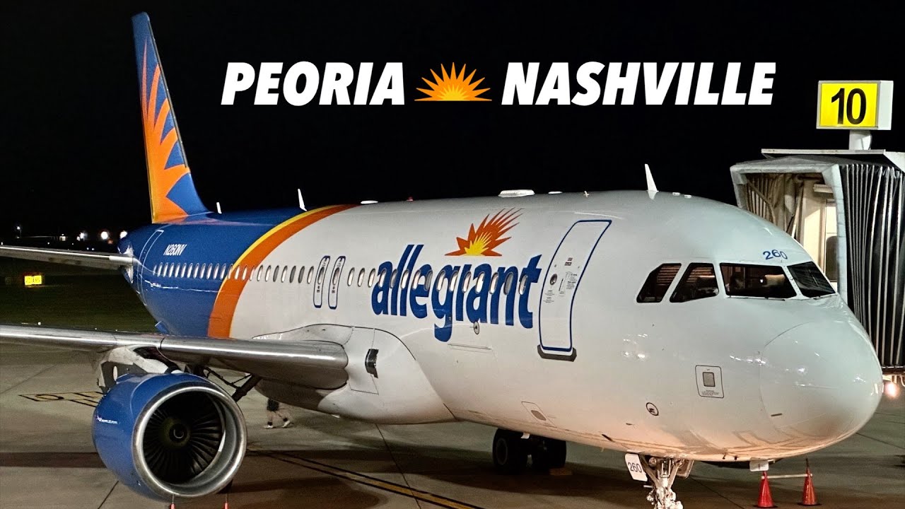 FLYING ALLEGIANT AIR: Peoria to Nashville in Basic Economy