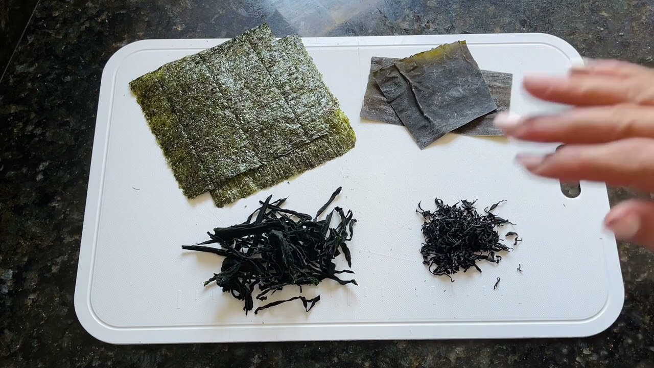 Tipos de Algas que uso na minha culinária