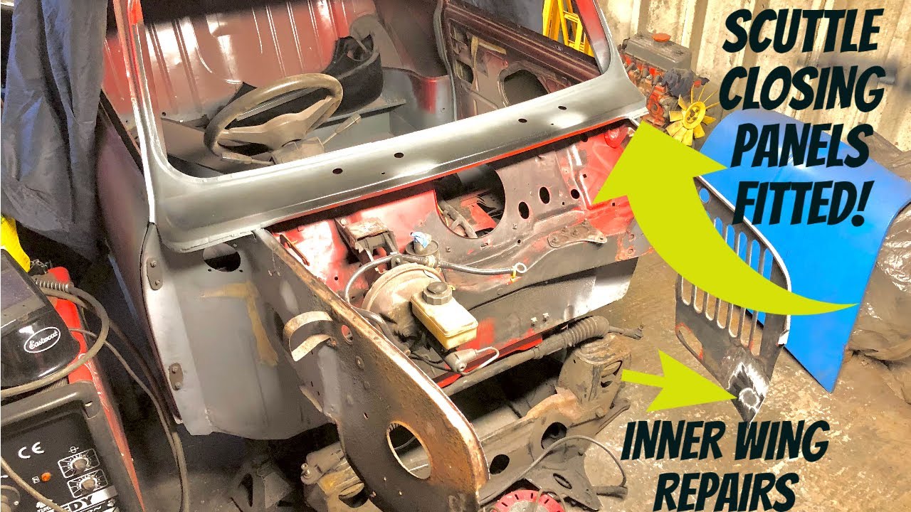 89 CLASSIC MINI RESTORATION - INNER WING REPAIRS & SCUTTLE CLOSING PANELS