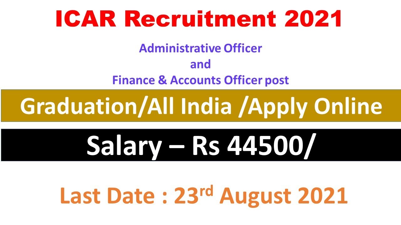 icar application form 2021|ASRB ICAR Recruitment 2021|ICAR 2021